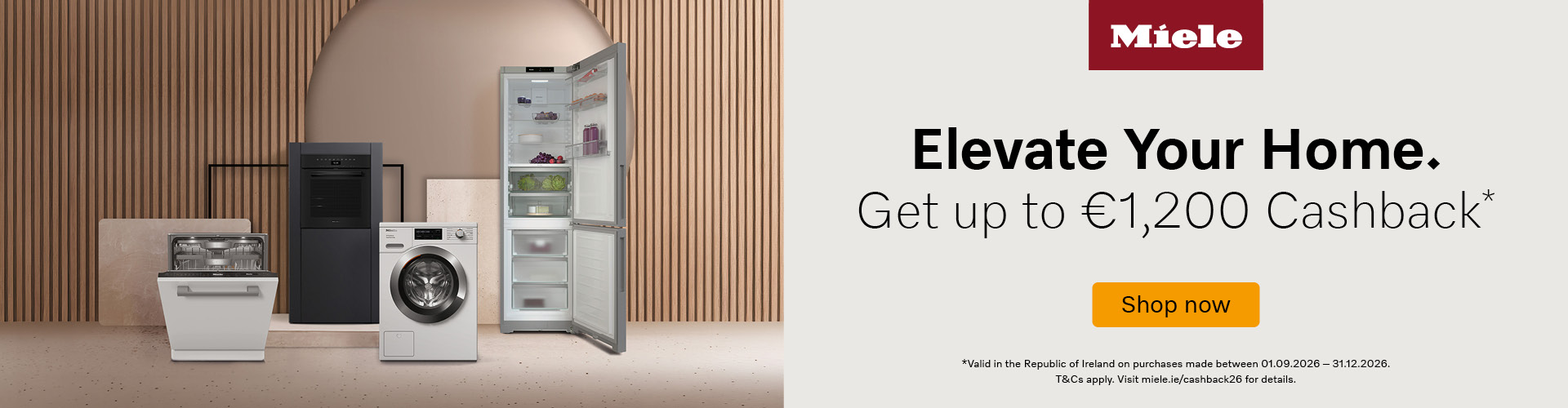 Elevate your home with Miele and get up to &euro;1,200 cashback